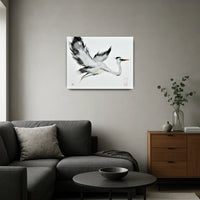 Großes Aquarellbild - Aquarellbild Elegante Naturstudie Ardea Volans